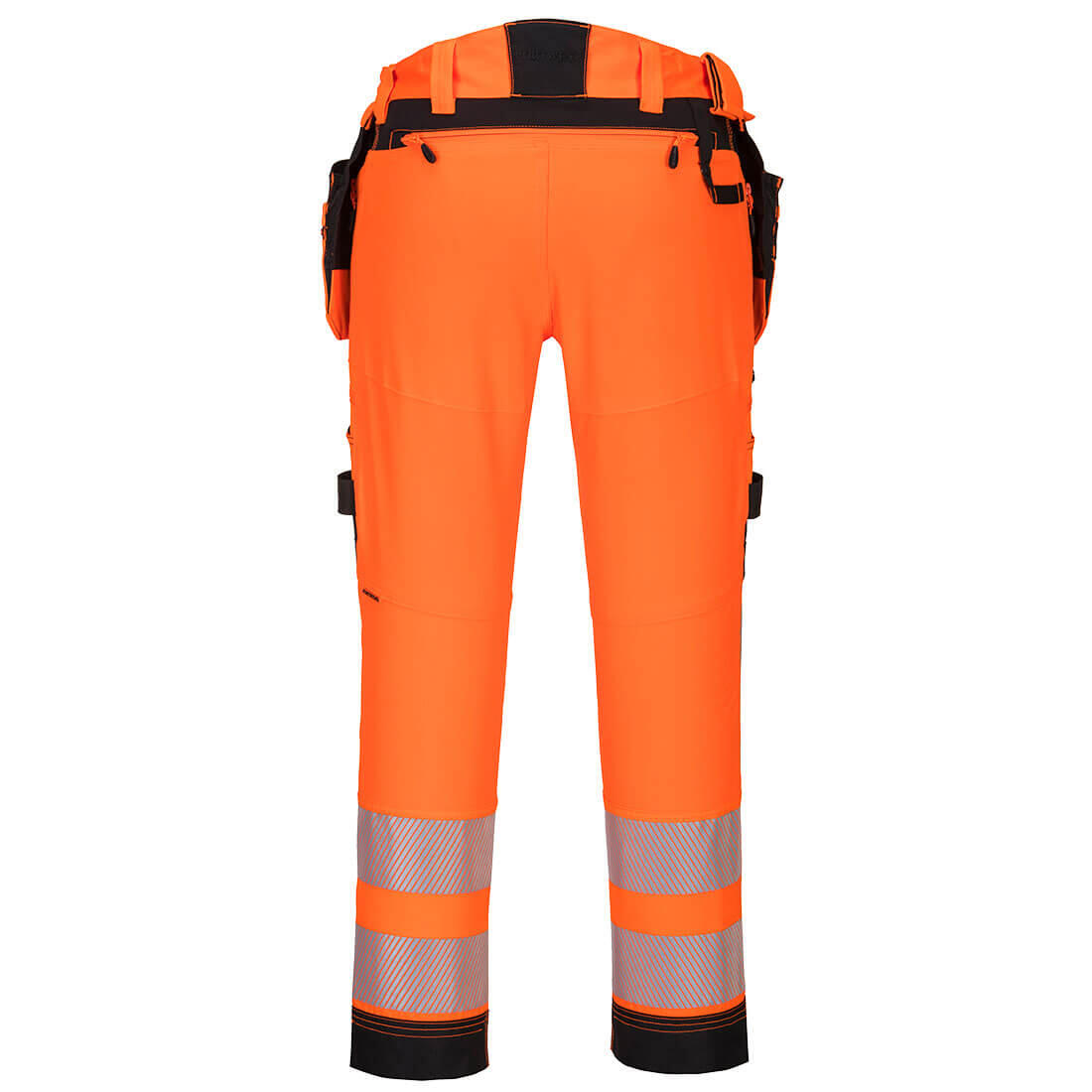 DX442 DX4 Hi-Vis Detachable Holster Pocket Trousers Orange/Black - Image 2