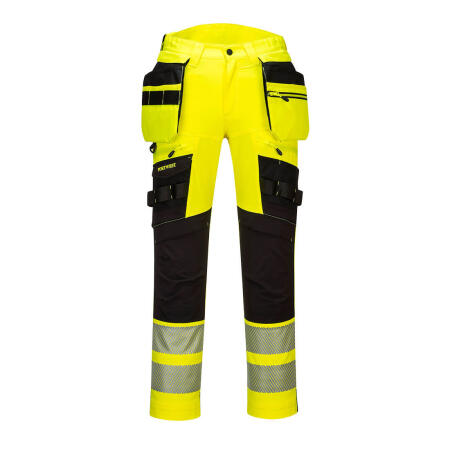 DX442 DX4 Hi-Vis Detachable Holster Pocket Trousers Yellow/Black