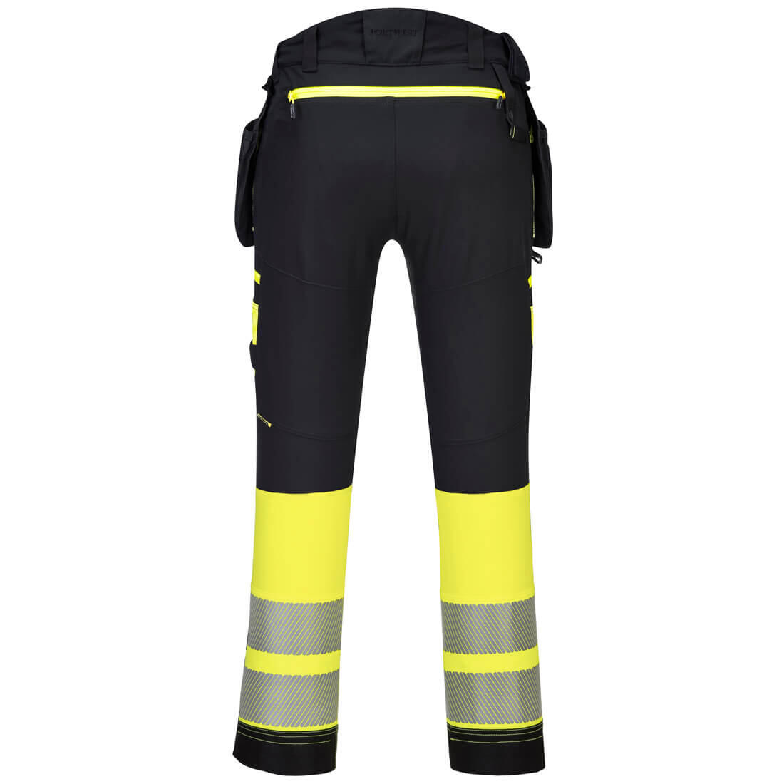 DX445 DX4 Hi-Vis Detachable Holster Pocket Class 1 Trousers Yellow/Black - Image 2