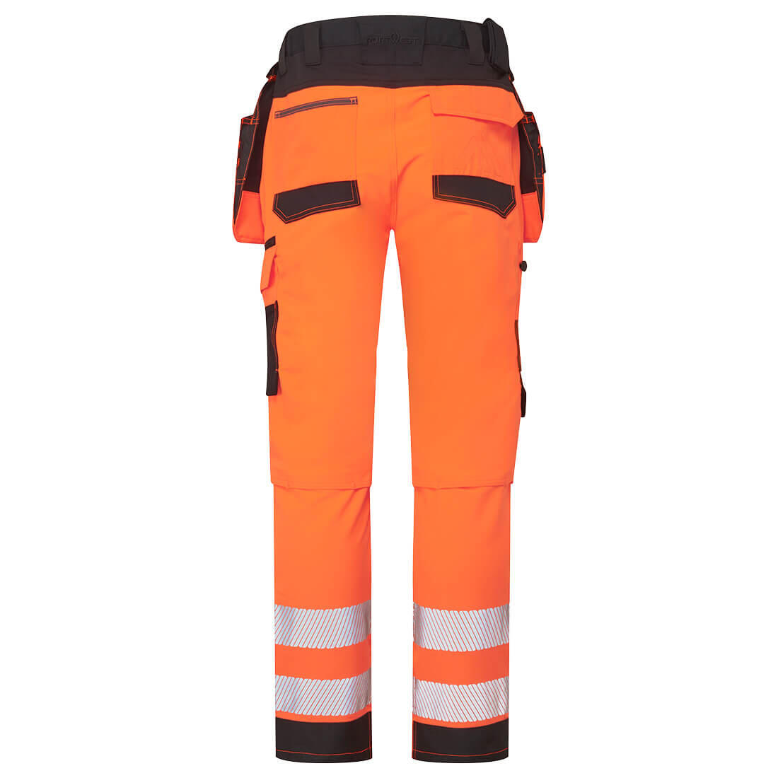 DX454 DX4 Hi-Vis Detachable Holster Pocket Craft Trousers Orange/Black - Image 2
