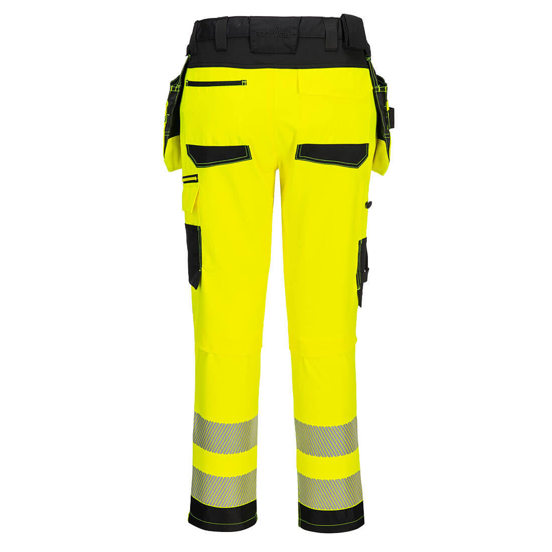 DX454 DX4 Hi-Vis Detachable Holster Pocket Craft Trousers Yellow/Black - Image 2