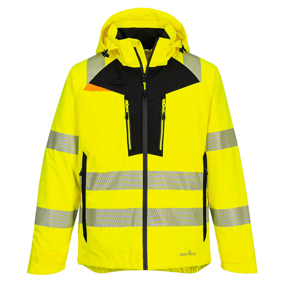 DX462 DX4 Hi-Vis Rain Jacket Yellow