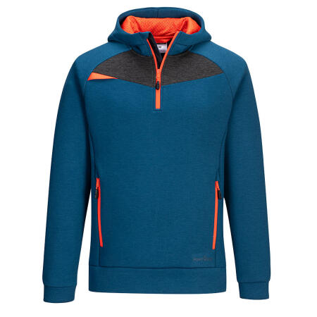 Portwest DX467 DX4 1/4 Zip Hoodie Metro Blue