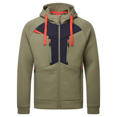 DX472 DX4 Zipped Hoodie  Moss Green
