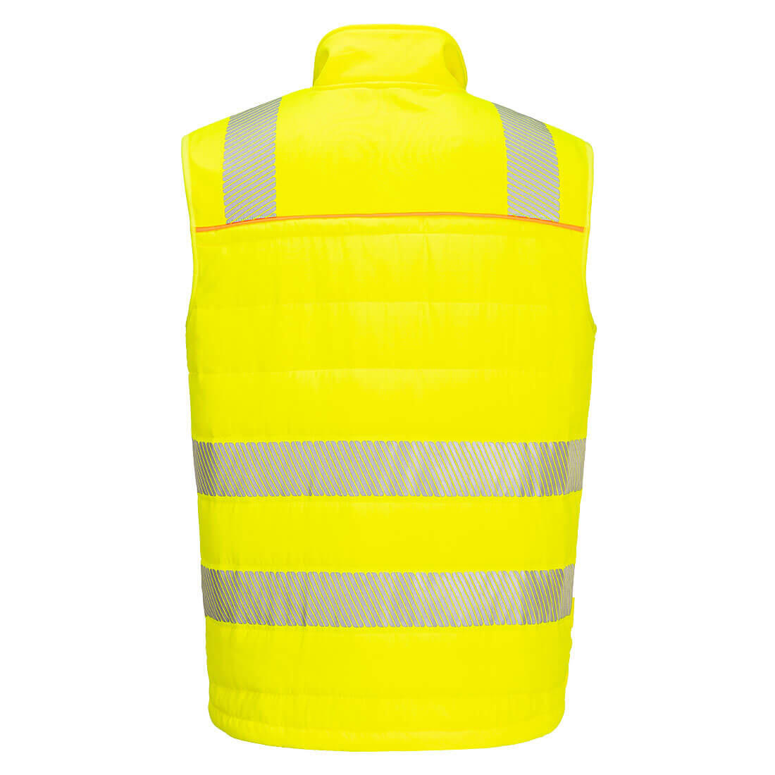 DX479 DX4 Hi-Vis Hybrid Baffle Bodywarmer Yellow/Black - Image 2