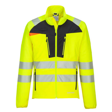 DX481 DX4 Hi-Vis Lightweight Stretch Work Jacket Yellow/Black