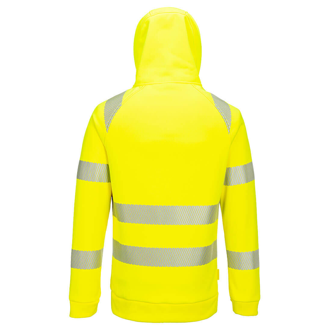 DX482 DX4 Hi-Vis 1/4 Zip Hoodie Yellow/Black - Image 2