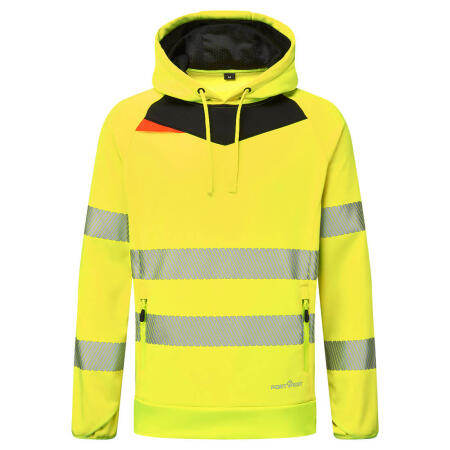 DX483 DX4 Hi-Vis Overhead Hoodie Yellow/Black