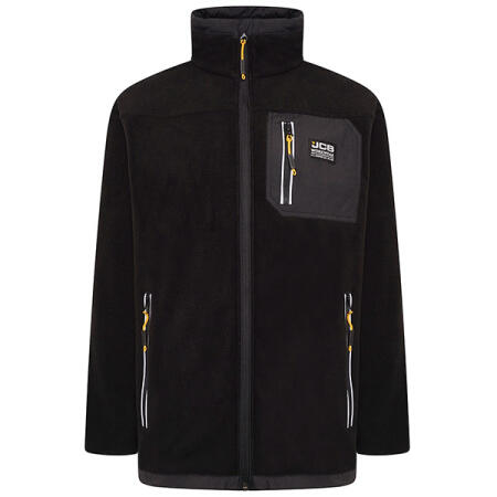 Jcb Workwear Trade Fleece Full Zip Black