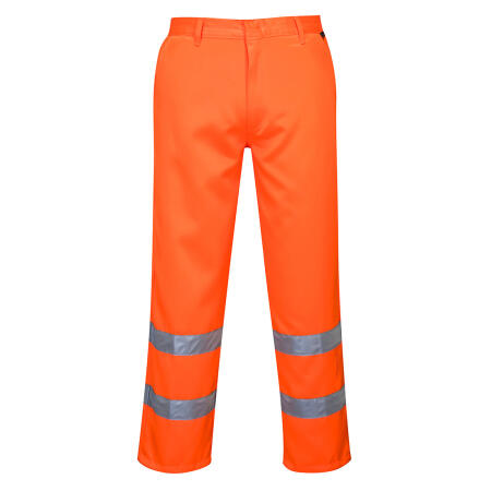 Portwest E041 Hi-Vis Polycotton Service Trousers Orange