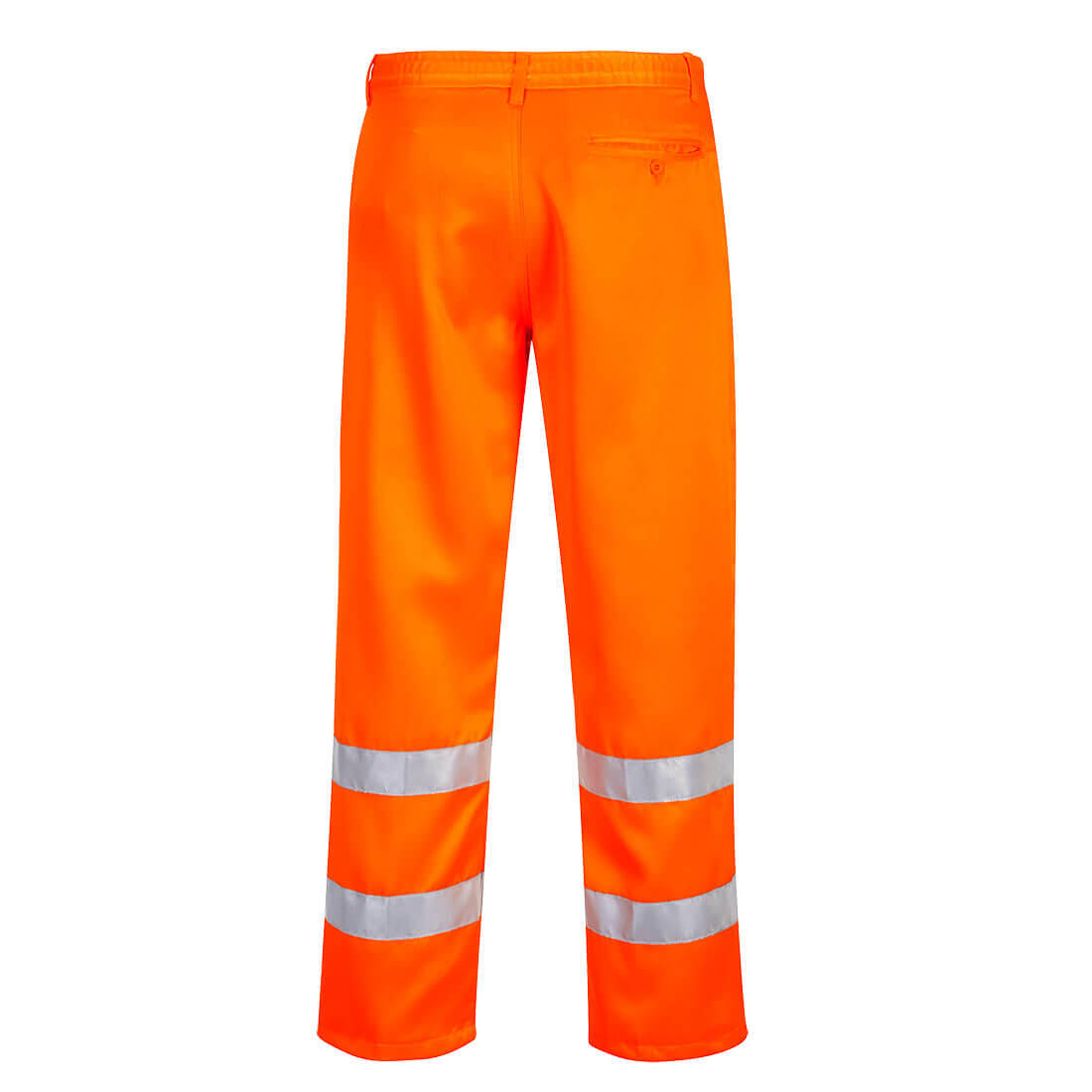 E041 Hi-Vis Polycotton Service Trousers Orange - Image 2