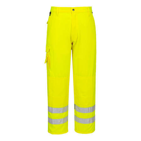 E046 Hi-Vis Work Trousers Yellow