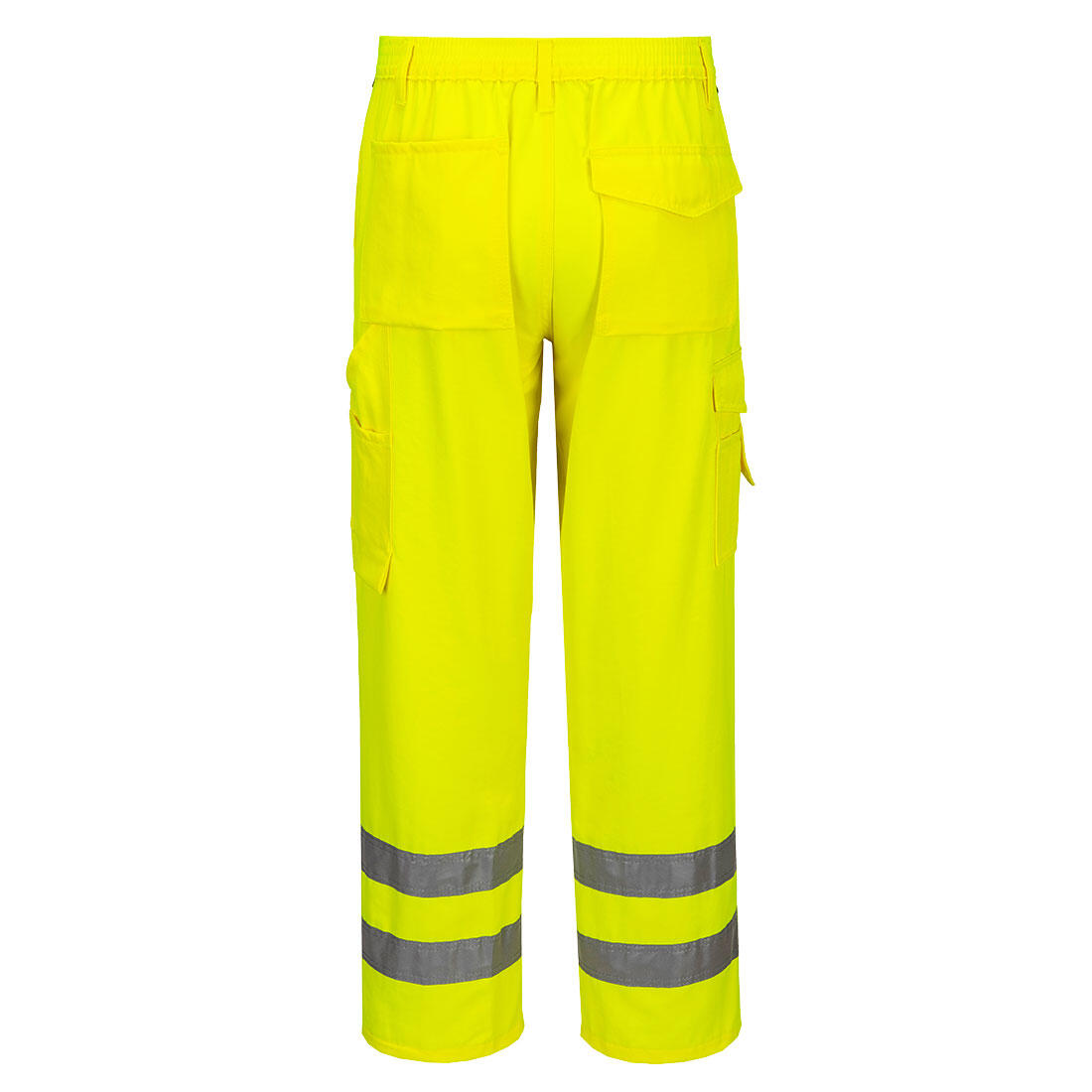 E046 Hi-Vis Work Trousers Yellow - Image 2