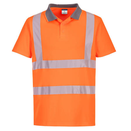 EC10 Eco Hi-Vis Polo Shirt S/S (6 Pack)  Orange