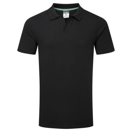 EC210 Organic Cotton Recyclable Polo Shirt S/S Black