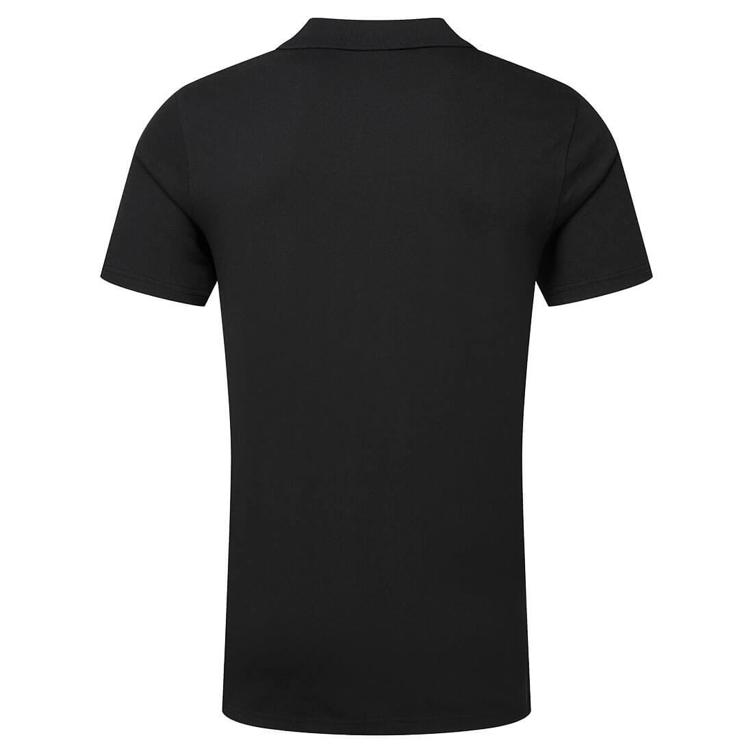 EC210 Organic Cotton Recyclable Polo Shirt S/S Black - Image 2