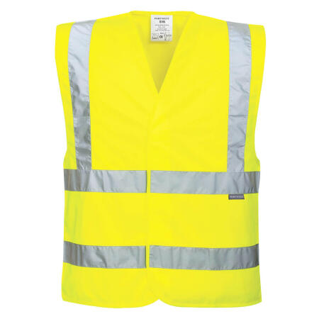Portwest EC76 Eco Hi-Vis Vest (10 Pack) Yellow
