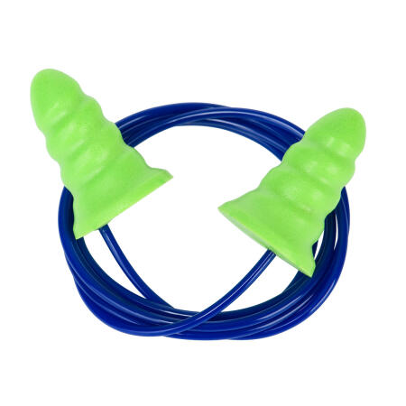 EP27 Disposable PU Ear Plugs Corded Low Attenuation (200 pairs) Green