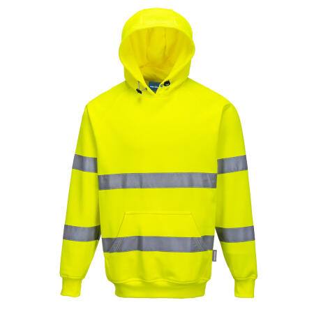 ES304 ES1 Essential Hi-Vis Hooded Sweatshirt Yellow