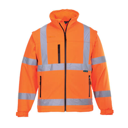 ES428 ES1 Essential Hi-Vis Softshell Jacket (2L) Orange