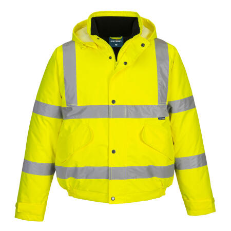 ES463 ES1 Essential Hi-Vis Winter Bomber Jacket Yellow