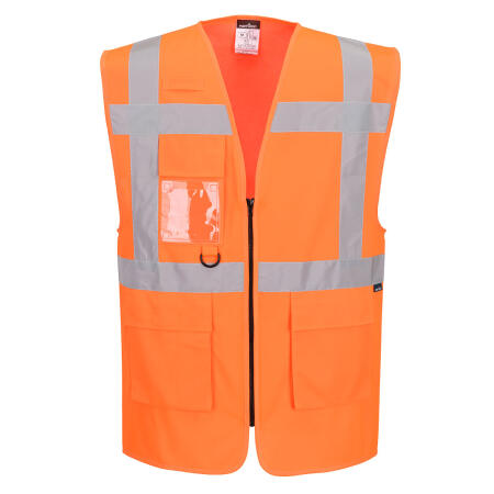 ES476 ES1 Essential Hi-Vis Executive Vest Orange