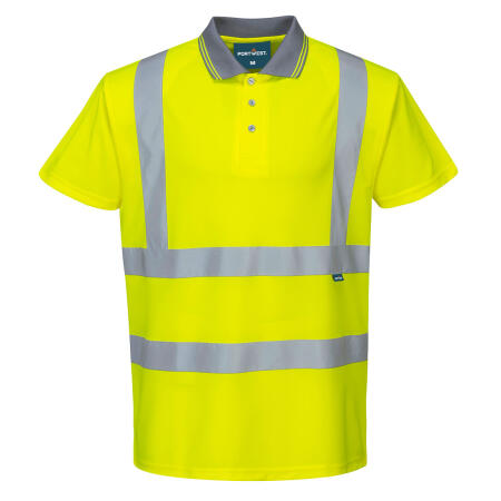 ES477 ES1 Essential Hi-Vis Polo Shirt S/S Yellow
