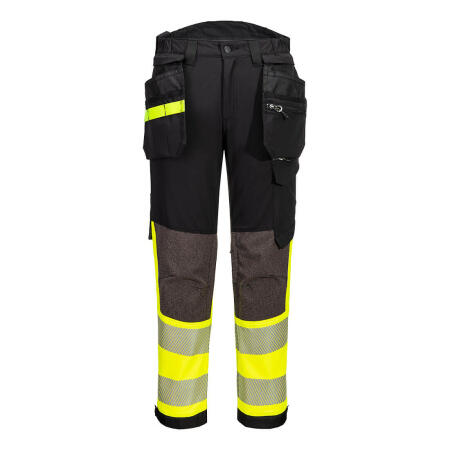 EV442 EV4 Hi-Vis Stretch Detachable Holster Class 1 Trousers Yellow/Black