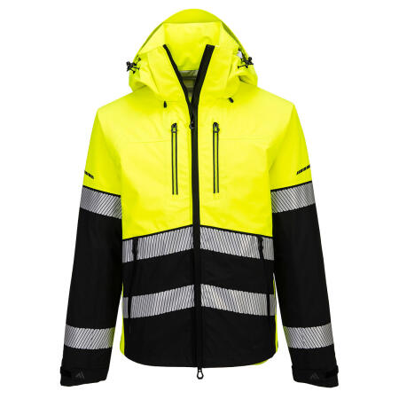 EV465 EV4 Hi-Vis Shell Jacket (3L) Yellow/Black