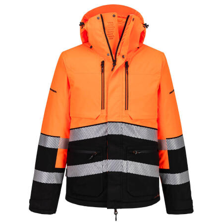 EV467 EV4 Hi-Vis Winter Jacket Orange/Black
