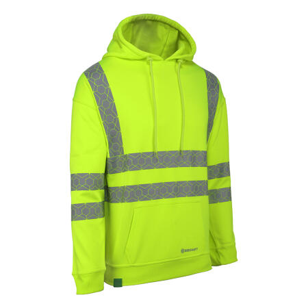 Beeswift Envirowear Recyclable Hi-Vis Hoodie Saturn Yellow