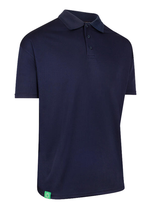 Beeswift Envirowear Short Sleeve Recyclable Polo Shirt Navy Blue