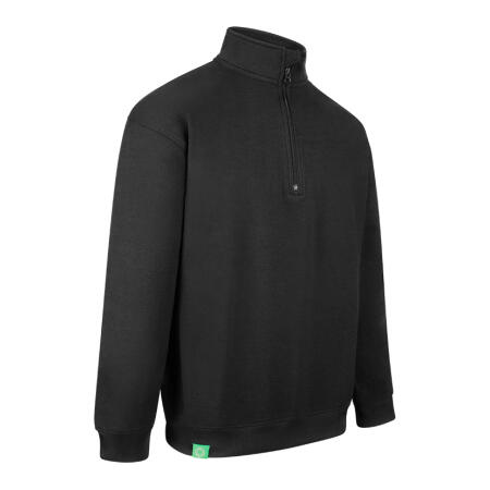 Beeswift Envirowear Recyclable Quarter Zip Sweatshirt Black