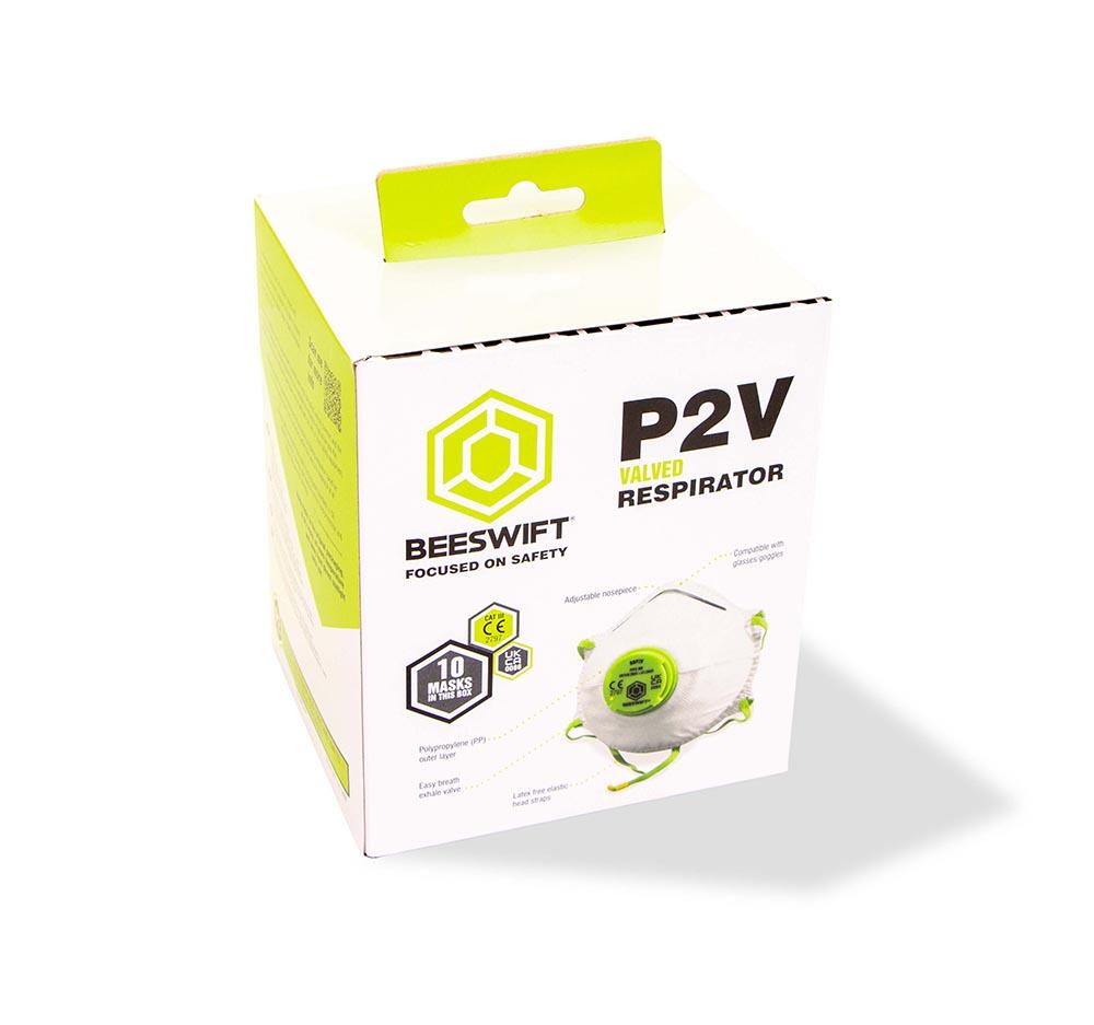 Beeswift P2 Contour Valved Mask White - Image 2