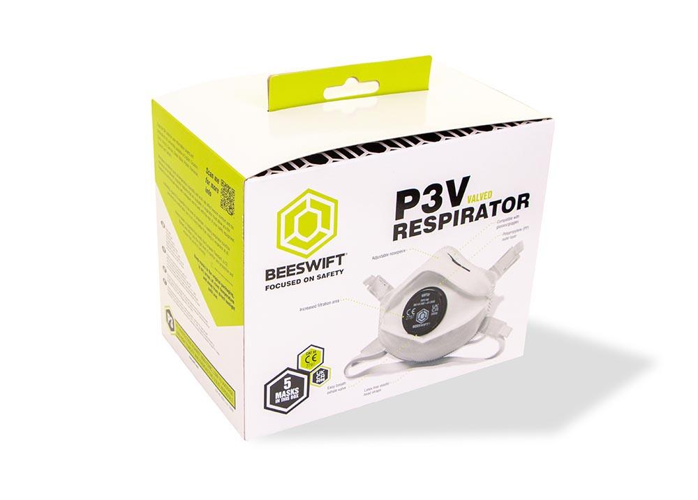 Beeswift P3 Valved Mask White - Image 2