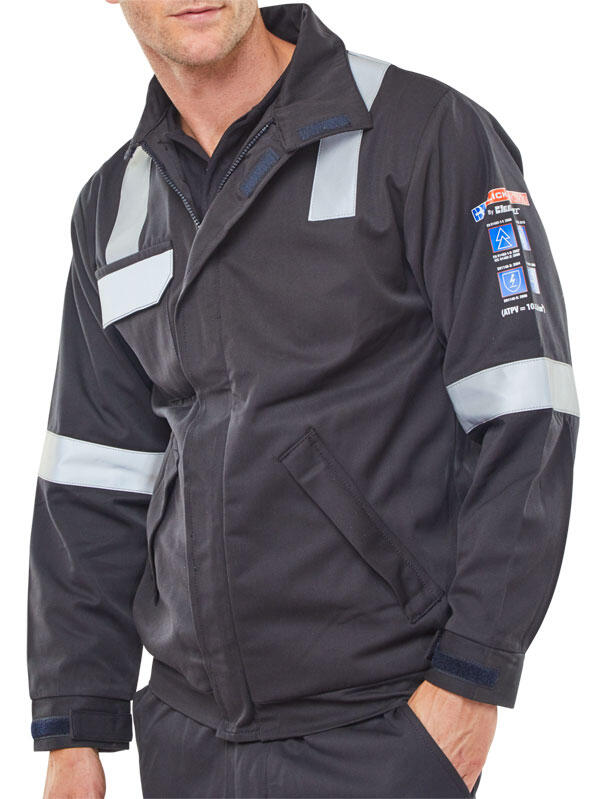 Beeswift Arc Compliant Woven Jacket Navy Blue - Image 2