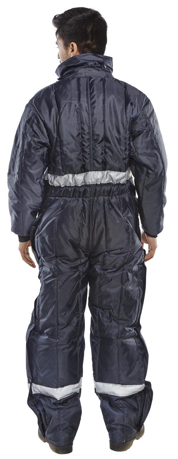 Beeswift Coldstar Freezer Coverall Navy Blue - Image 2
