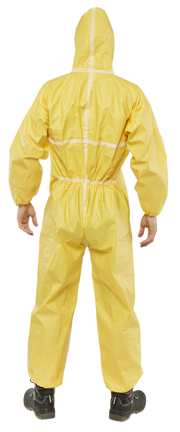 Beeswift Disposable Coverall Microporous Type 4/5/6 Yellow - Image 2