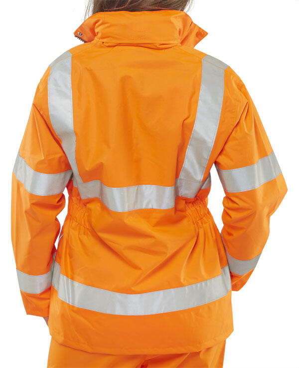 Beeswift Ladies Hi-Vis Executive Jacket Orange - Image 2