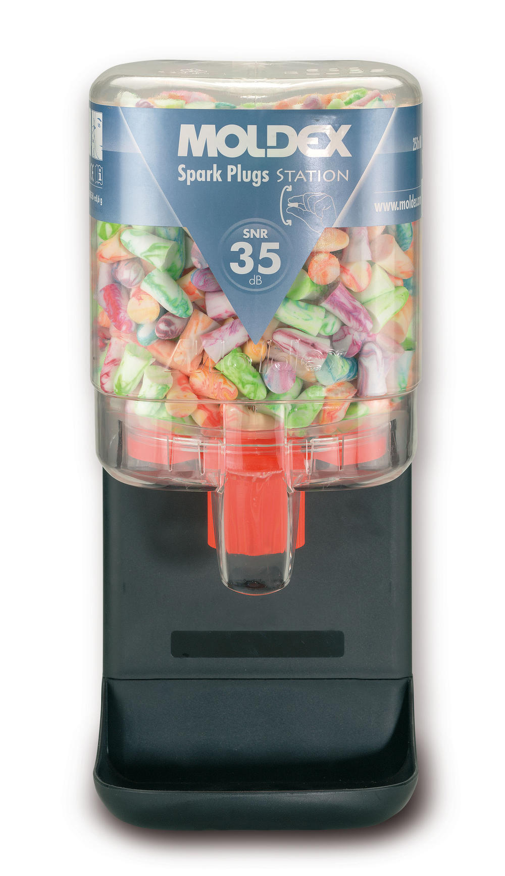 Moldex 7825 Spark-Plug Small Ear Plugs Dispenser Clear - Image 2
