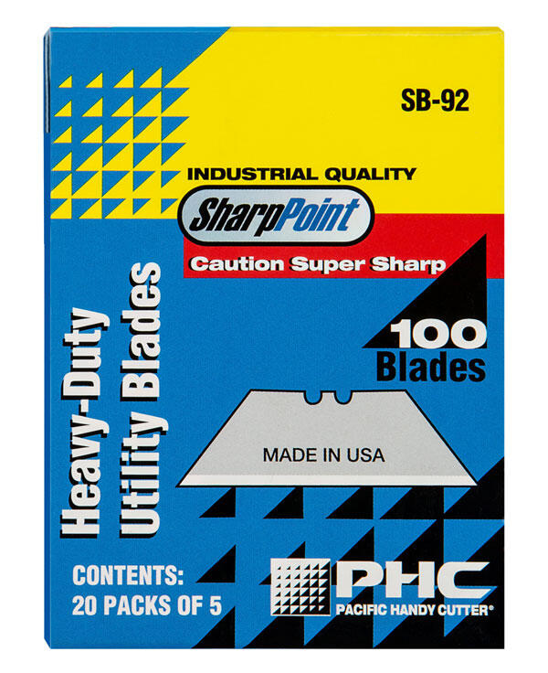 Phc Standard Utility Knife Blades 100 Blades Chrome - Image 2