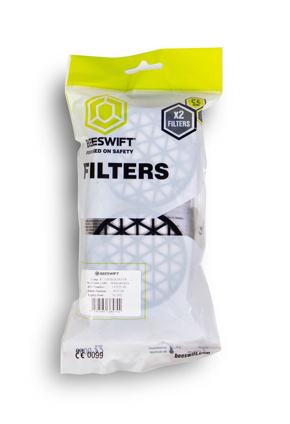Beeswift Abekp3 Filter For Wsb Respirators (Pair) Black - Image 2