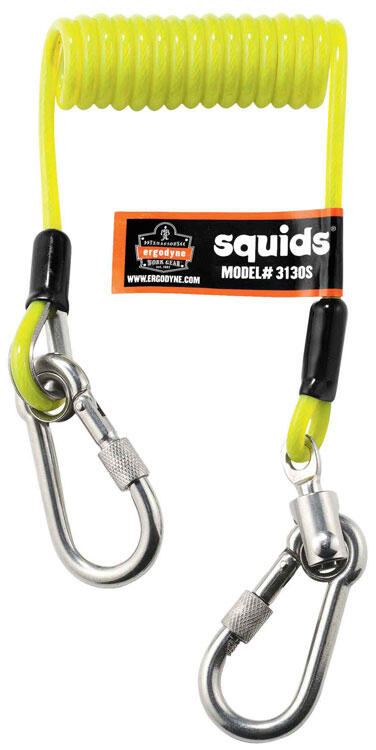 Ergodyne Coil Tool Lanyard Small Yellow