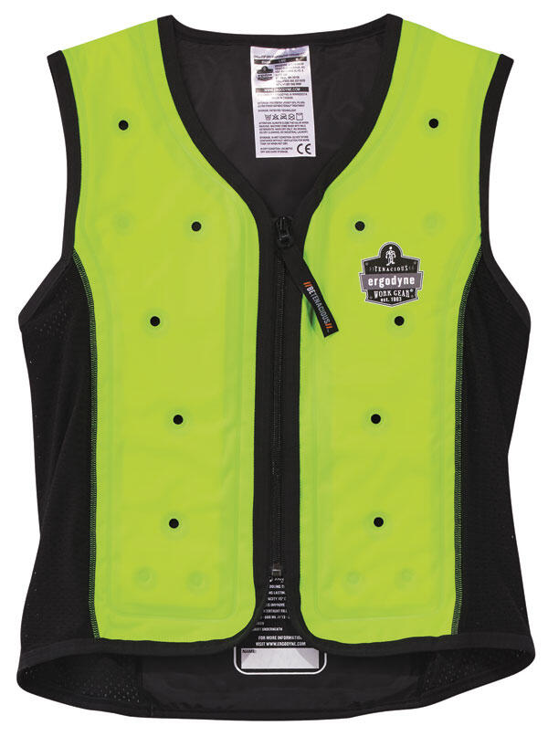 Ergodyne Premium Dry Evaporate Cooling Vest Lime Green