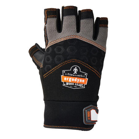 Ergodyne Impact Fingerless Glove Black/Grey