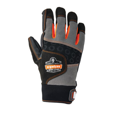 Ergodyne Full Finger Anti Vibration Glove Black/Grey