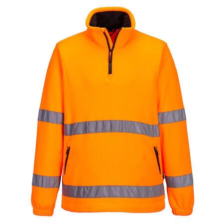 F302 Hi-Vis 1/2 Zip Fleece Orange