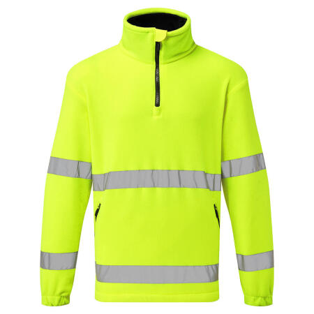F302 Hi-Vis 1/2 Zip Fleece Yellow