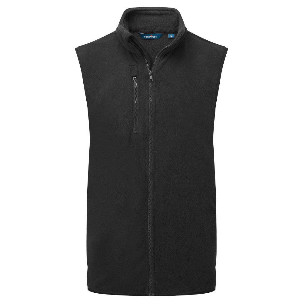 F417 Eco Fleece Gilet Black