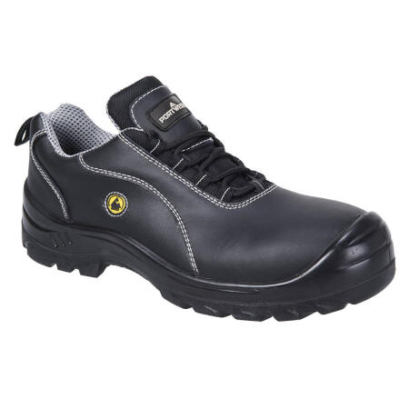Portwest FC02 Portwest Compositelite ESD Leather Safety Shoe S1 Black
